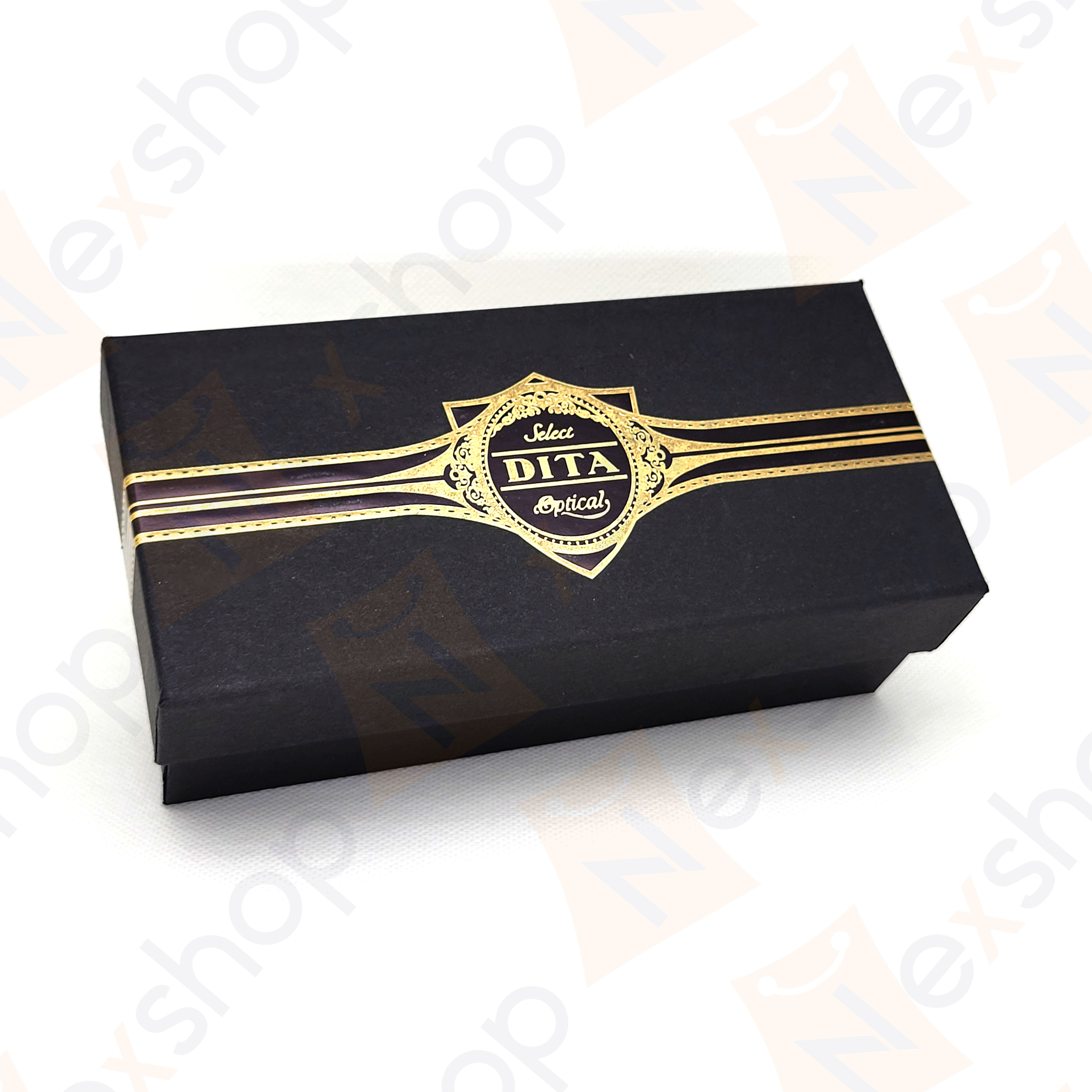 Dita Sunglasses Eyeglasses Large Leather Hard Case with Cleaning