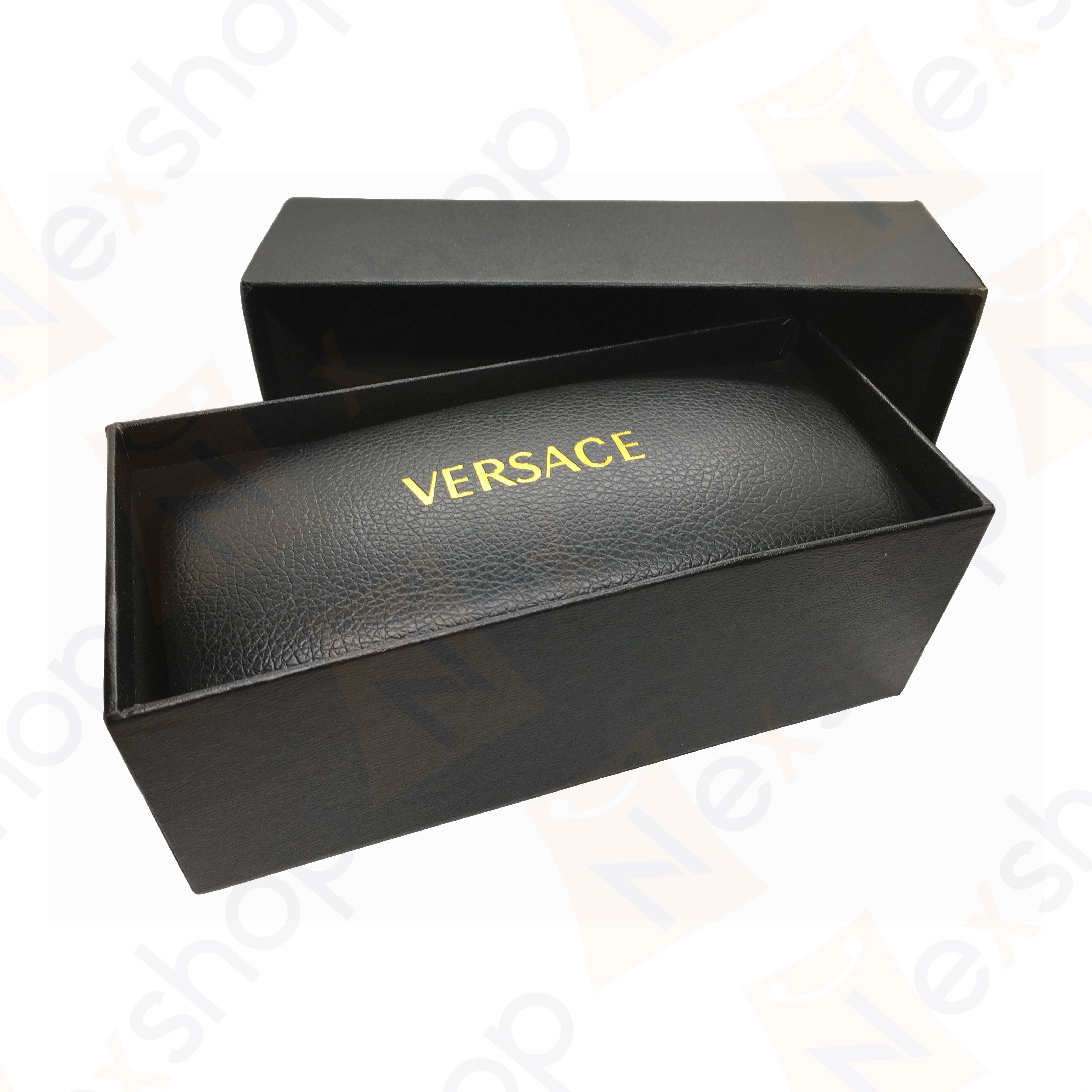 Black Hard Paper Luxury Logo Gold Stamping Double Open Gift Box