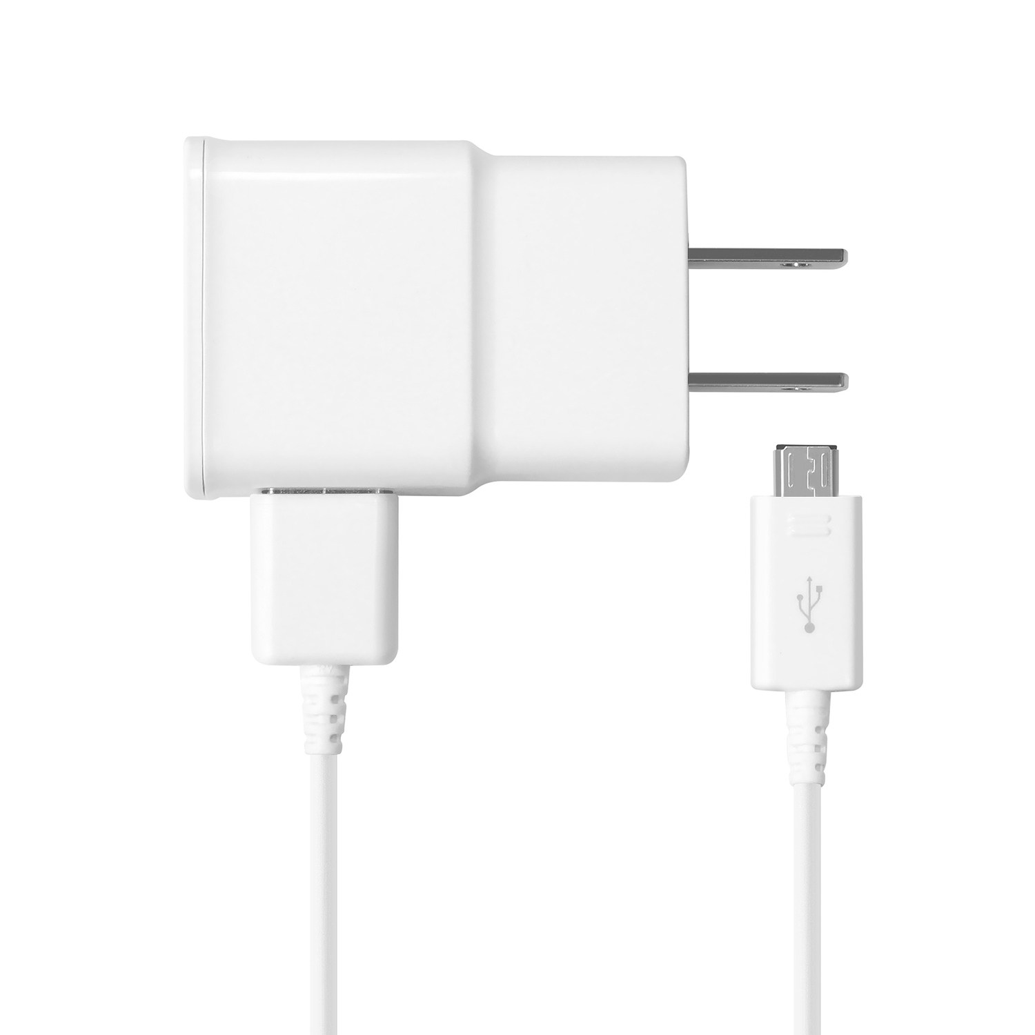 Chargeur Samsung Galaxy S6 Edge G925 Charge Rapide AFC 2A Blanc + cable  100cm USB-micro USB